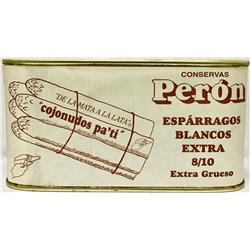 Espárragos Extra Grueso 8/10 D.O. Navarra. Conservas Perón.